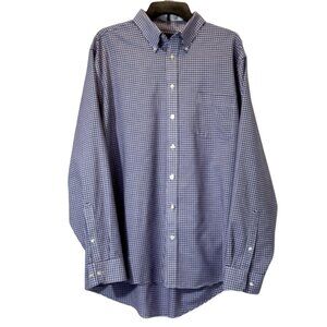 Men’s Purple | White Plaid Dress Shirt Size Xl